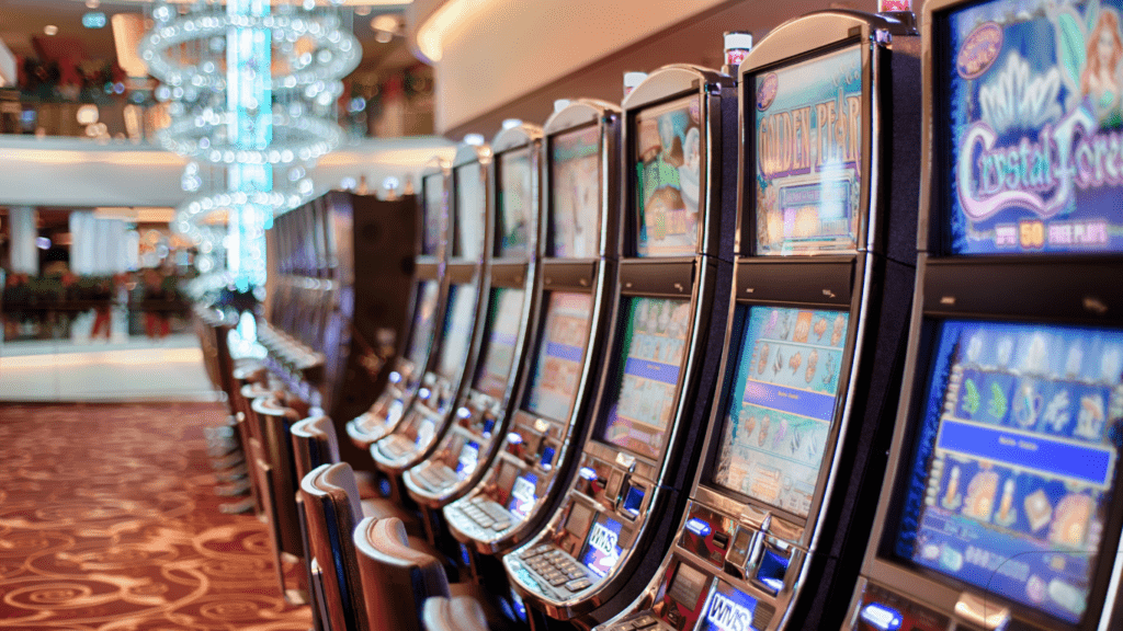 several slot machines