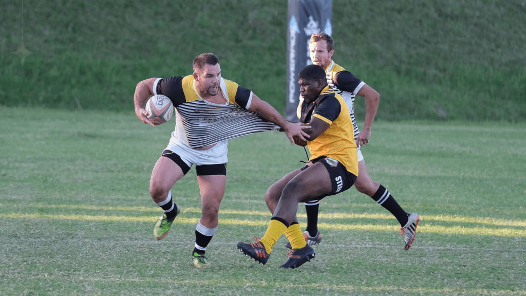men playing rugby