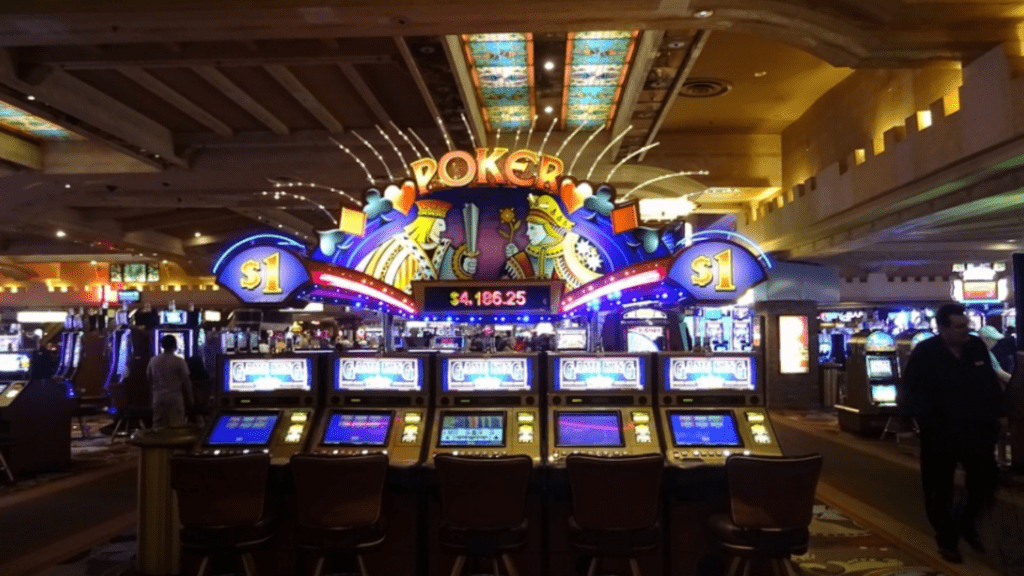 slot machines in casino premise