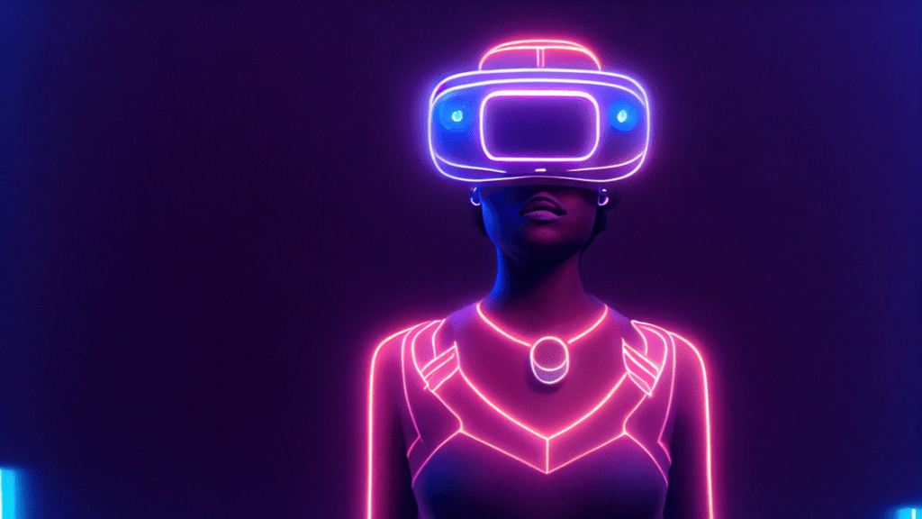 vr woman concept