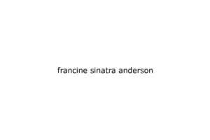 francine sinatra anderson