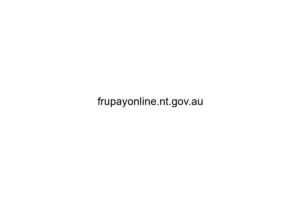 frupayonline nt gov au