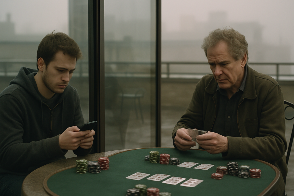 online vs live poker