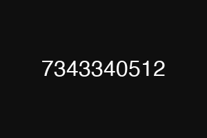7343340512