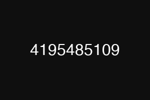4195485109